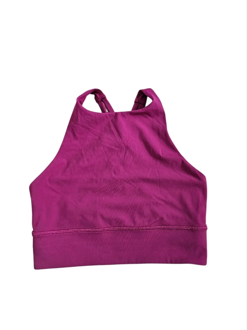 Lululemon Energy High Neck Longline Tough Bra Magenta Purple
